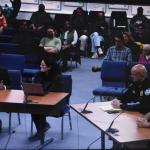 Livestream feed of a portion of a City Council meeting