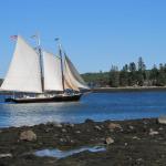 The J & E Riggin schooner is a familiar sight in Midcoast waters.  Photo by Kay Stephens