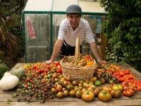 Long ago and far away, the chef at The French Laundry gave Charlie Costello a handful of tomato seeds-Move over Jack...Photo Credit: Edible East Bay