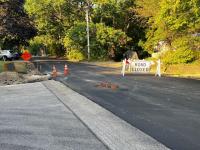 Construction on Gould Street in Camden, Maine.