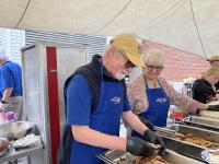 The Camden Rotary Club members will serve their annual pancake breakfast on August 30.