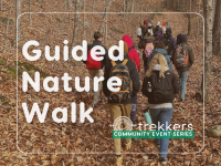 Photo of students walking a trail, Trekkers Community Event Series