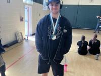 Avery Gobin with silver medal 