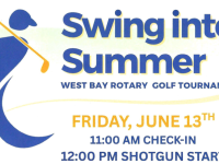 The West Bay Rotary Club has sold out its annual “Swing into Summer” Golf Tournament, scheduled for Friday, June 26, at Goose River Golf Course in Rockport. 
