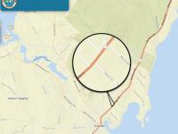 Map of High Street/Route 1 in Camden, Maine