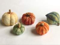 The Needle-Felted Squash & Pumpkins workshop is from 10:00 a.m. to 12:30 p.m. and is for ages 12 and up. 