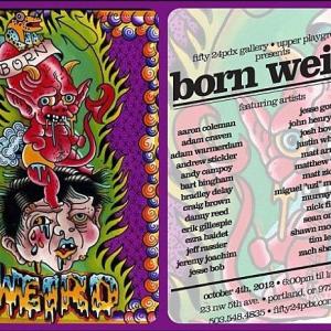 Contemporary art show in Portland, Ore., featuring Midcoast tattoo artist, Justin Wheeler.