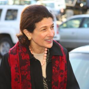 Sen. Olympia Snowe (R-Maine) in Camden Nov. 1. (Photo by Holly S. Edwards)