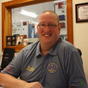Justin Hills is a certified EMT-Paramedic with Camden First Aid Association. (Photo by Holly S. Edwards)
