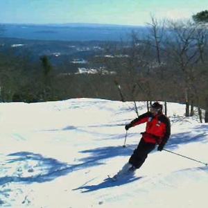 Jeff Kuller on Lookout at the Camden Snow Bowl.