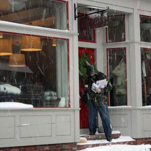 Thursday's nor'easter did not stop U.S. Postal Service carriers from delivering the mail, though for some, like Zachary Herrick in Camden, it made the job a little harder. (Photo by Holly S. Edwards)
