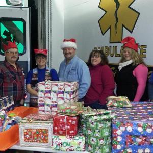 Union Ambulance members Scot Sabins (director), Gail Lord, Clarence Keller, Nancy Keller, Kaitlyn Drake and Bob Sayward. (Photo courtesy Kaitlyn Drake)