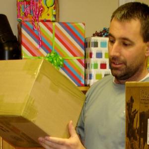 Heath Commeau, of Global Packing and Shipping at 25 Washington St. in Camden, said Monday and Tuesday were their busiest days. (Photo by Chris Wolf)