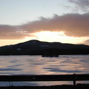 Megunticook Lake may have a film of ice on it, but it is in no way safe to tread on. (File photo by Lynda Clancy)