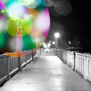 Within in a loose proposal to add seating and decorative lighting to the Belfast footbridge (a.k.a. Armistice Bridge), some saw a sketch waiting to be colored in. Others saw a threat to the simplicity of the bridge, which was dedicated in memorial to World War I veterans in 2010. (Photo illustration by Ethan Andrews)