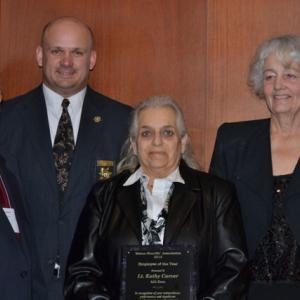 From left, Knox County Jail Administrator John Hinkley, Chief Deputy Tim Carroll, Asst. Jail Administrator Lt Kathy Carver and Sheriff Donna Dennison at the Jan. 10 Maine Sheriff's Association Conference in Portland, where Carver was honored as MSA employee of the year. (Photo courtesy Knox SO)