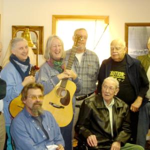 Seated, left to right: Tim Hill, of Warren, and Roland Stimpson, of Cushing. Standing: M. Barrett Winstead, Rockland; Wayne Keiderling, Warren; Cindy Miller. Washington; Nancy Jones, Warren; Chuck Javitt, Nobolboro; Ralph Eldridge, Rockland; Lew Grabb Jr., Camden; and Charles Oakes, Tenants Harbor.