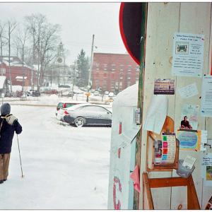 BELFAST - A snowy day, at the Belfast Co-op. (Photo by Ethan Andrews)