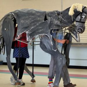 Thunderbolt has his own pit crew that keeps him in tip top shape. (Photos and videos by Chris Wolf)