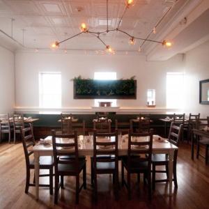 Hand-crafted chandeliers are part of the signature look at the new 3Crow Restaurant and Bar in downtown Rockland. (Courtesy 3Crow)