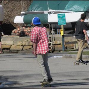 Skating on a beautiful spring day in Rockport, Maine. (Photo by Kay Stephens)