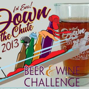 All ticket holders receive a souvenir glass at the 'Down the Chute Beer & Wine Challenge' Saturday, May 11, at the Camden Snow Bowl Lodge.
