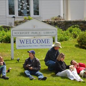 The Rockport Public Library sits at the intersection of Russell Ave. and Union St. in Rockport Village. (Photo by Lynda Clancy)