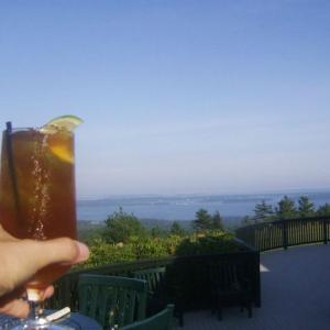 Cocktails at the summit baby! It goes well with a nice Dark and Stormy (Photo Kay Stephens)