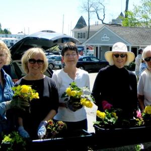 Members of Camden Garden Club pictured include Maureen O'Donnell, Ronnie Beason, Kath Holland, Priscilla Granston and Fran Moore.