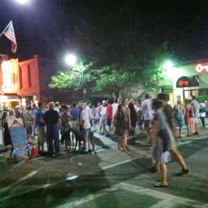 Main Street shuts down when the Club Crawl comes alive. (Courtesy Facebook screengrab via Lulu's Ice cream and Gelato)
