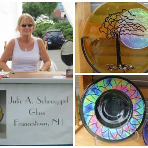 Dichroic glass by Julie Schroeppel. (Photo by Erica Thoms)