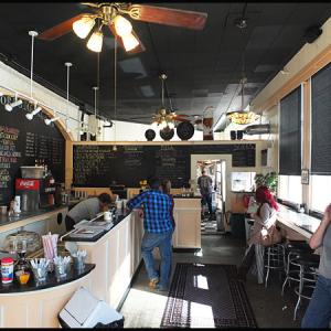The lobby as seen now at the Thorndike Creamery.