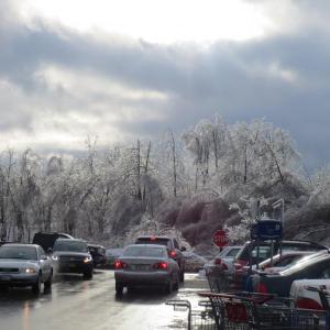 Gallon bottled water was sold out of Hannaford Tuesday afternoon. 
