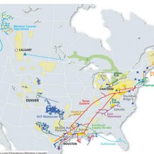 Spectra Energy holds interest in pipelines throughout the country, including Maritimes and Northeast Pipeline, which runs through Searsmont.