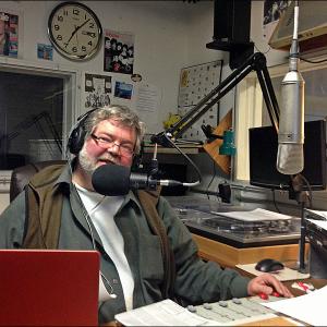 Chris Wolf is the host of the PenBayPilot.com News Hour on WRFR Mondays and Fridays from 7 to 8 a.m. (Photo by Lynda Clancy)