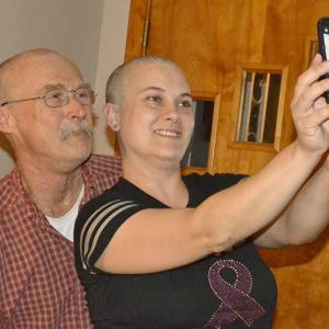 Michelle Winchenbach and her father, Joe Robicheau.