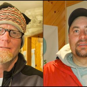 Will Dennett, of Aurora Sails, and Brennan Black, of Black Brothers Builders (Photos by Chris Wolf).