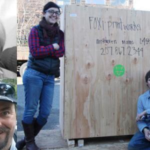 Pam Maus of Owls Head, top left, Scott Arndt of Presque Isle, bottom left, and Claire Donnelly, Sam Hallowell and Angela Cochran of North Haven, right, are all working to get creative projects funded on Kickstarter.