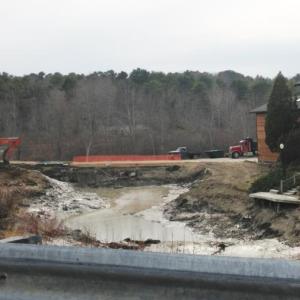 The manmade pond at Maine Sport Outfitters in Rockport is getting an overhaul this week.