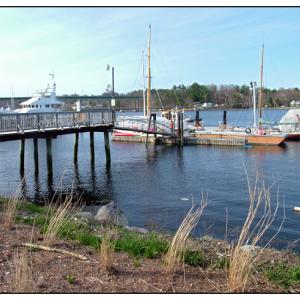 Thompson’s Wharf pier in Belfast’s inner harbor is set to be rebuilt to double its current capacity. The new slips will come with increased rates for some longtime users. (Photo by Ethan Andrews)