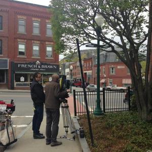New England filmmakers – freelancers — were in Camden May 13, shooting initial footage for the HBO series ‘Olive Kitteridge.’ (Photo by Lynda Clancy)