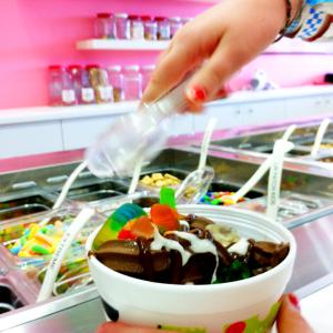 Among the new stores that have opened in Belfast recently, there are a number of businesses at various stages of construction, including a branch of Sweet Frog, a national frozen yogurt chain. Pictured is the toppings bar at a Sweet Frog in Connecticut. (Photo by Ethan Andrews)