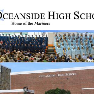 The 2014 graduating class of Oceanside High School in Rockland during commencement June 10. (Photo by Ron Hawkes)