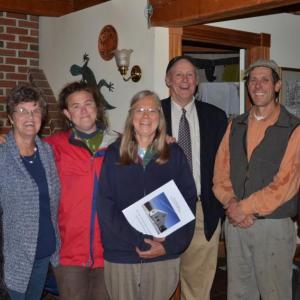 Lincolnville selectmen David Barrows, Julia Libby, Laidleah Dunn, Cindy Dunham, Rosey Gerry, Jim Dunham and Town Administrator David Kinney. (Photo by Lynda Clancy)