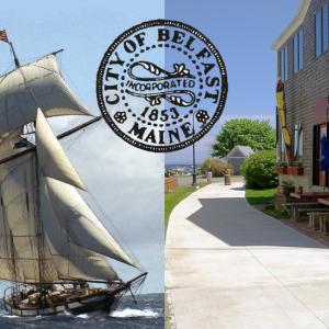 The Privateer Lynx, left, will be in Belfast for tours and daysails for most of July as permitted by the City Council this week (Photo source: privateerlynx.com). The Council also discussed a video surveillance system for the new Harbor Walk, right.