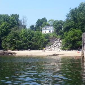 Goodies Beach at Rockport Harbor consistently returns poor water quality readings following rainfall. (Photo by Ari Salas)
