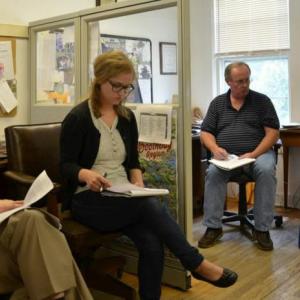 Chief Operating Officer Kipp Wright, Assistant Editor Nicole Lyons, Editor Kevin Burnham, Democratic U.S. Senate nominee Shenna Bellows