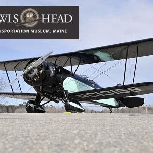 This 1930 Pitcairn PA-7S Sport Mailwing sustained minor damage during an aborted takeoff Aug. 23. It is expected to be flying again for the 2015 season. (Courtesy Owls Head Transportation Museum)