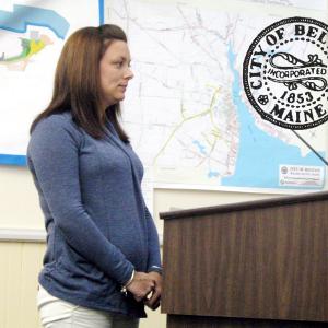 The Belfast City Council on August 5 approved hiring Amy Flood, pictured, as city clerk. Flood would replace Denise Beckett, who resigned in May. Two other staff members have resigned from the clerk’s and treasurer’s offices. City Manager Joe Slocum has proposed reorganizing the two offices. (Photo by Ethan Andrews)