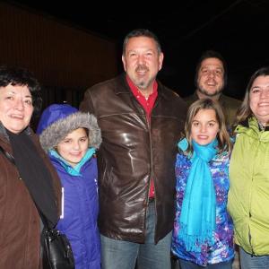 Rockland Mayor Frank Isganitis was on hand with family members to light the Lobster Trap Tree. From left, Janice Berta, Lauren Waldstein, Rockland Mayor Frank Isganitis, Kaeli Waldstein, Christina Waldstein and PJ Walter.